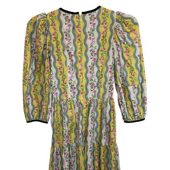 Cath Kidston London Sweet Pea Striped Soft Waisted Dress - Size 2 - Picture 5 of 11